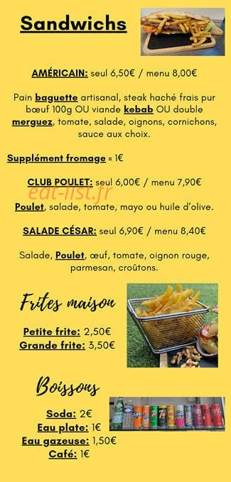 Ben's burger — carte page 4