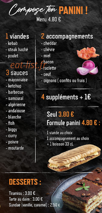 Benga burger — carte page 4