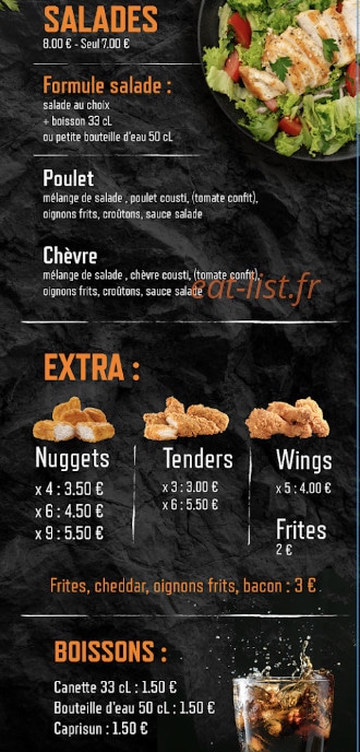 Benga burger — carte page 5