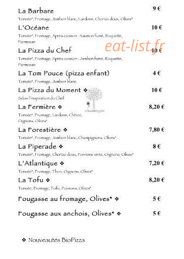 BioPizza — carte page 3