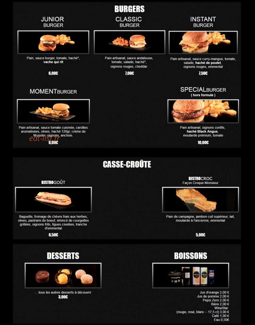 Bistronomic — carte page 2