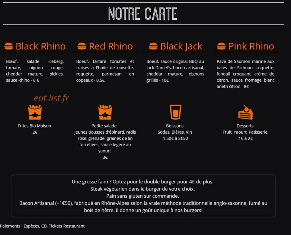 Black rhino - Food Truck à Montbonnot Saint Martin, Eybens, Grenoble