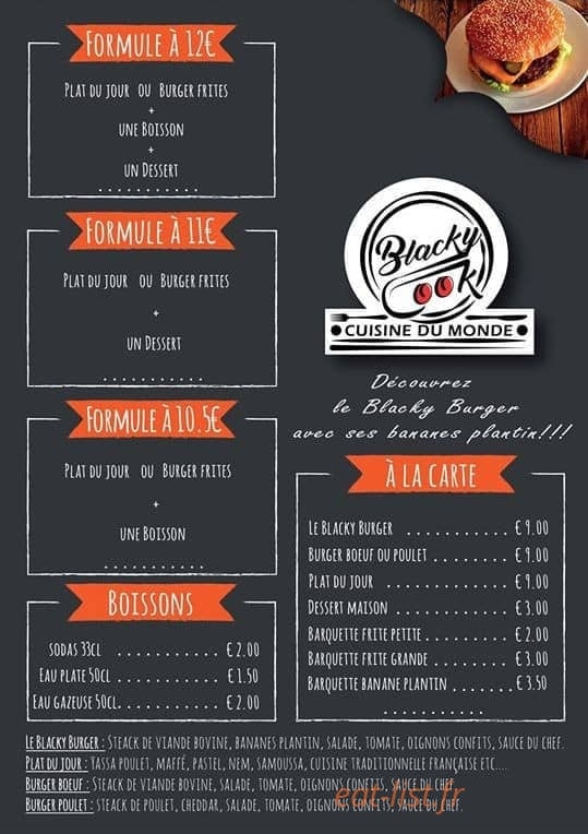 Blacky Cook — carte page 1