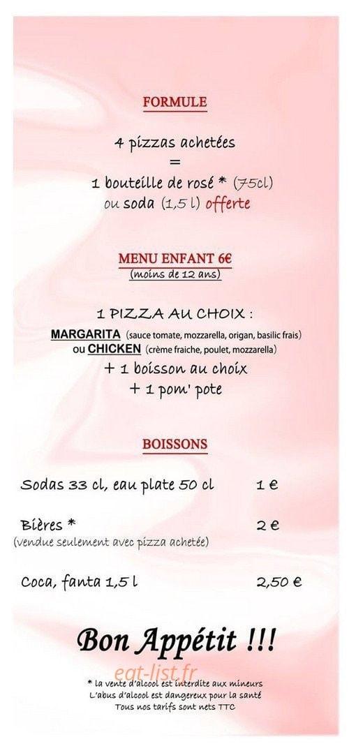 Bodiga pizza — carte page 3