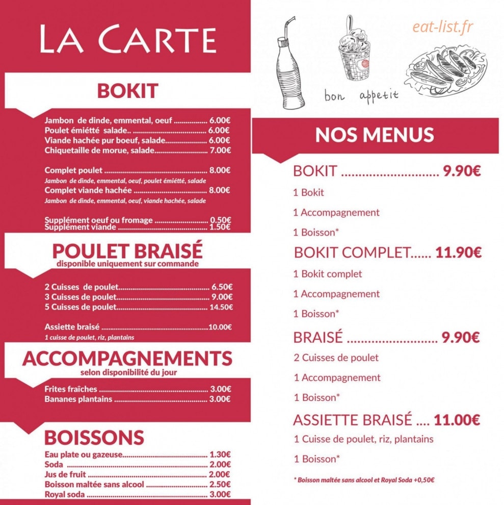Bokit and Co — carte page 1