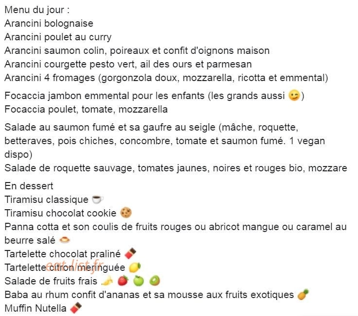 Bon Sam'Pétit — carte page 1