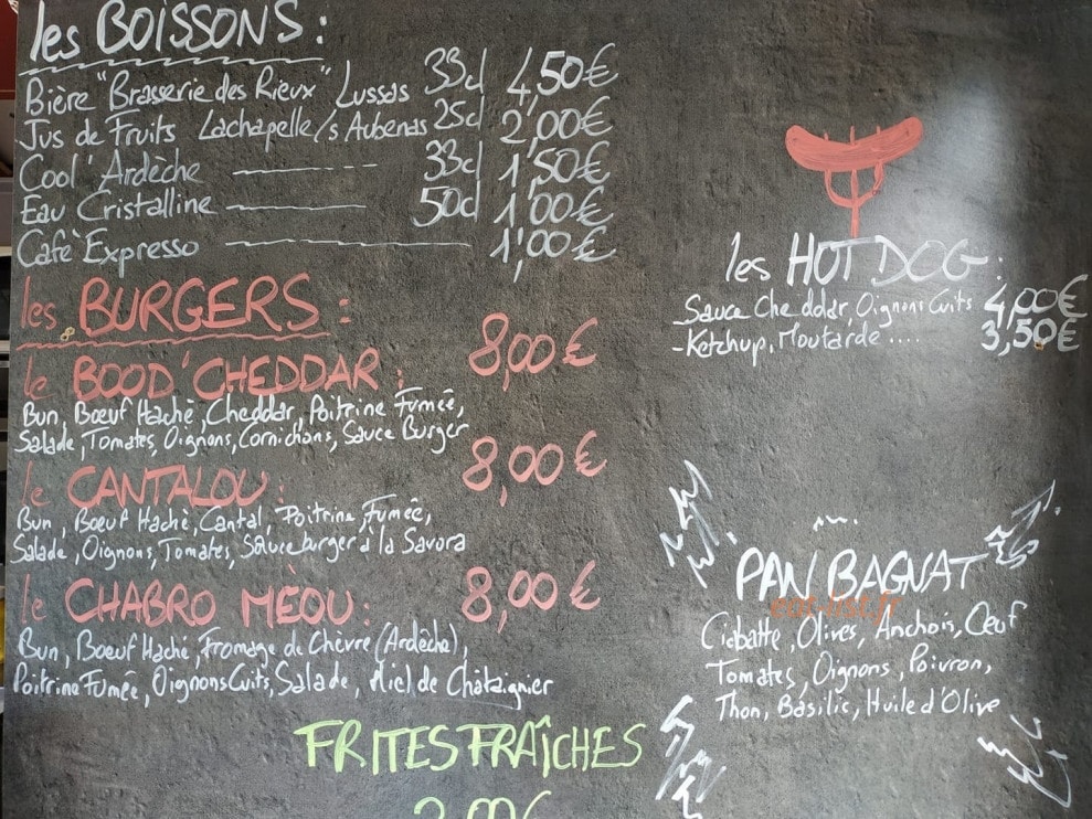 Boodtruck — carte page 1