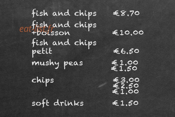 Bradley's — carte page 1