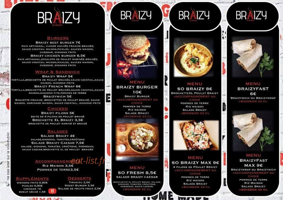Braizy — carte page 1