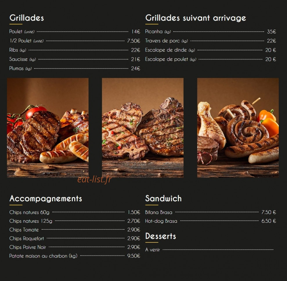 Brasa — carte page 1