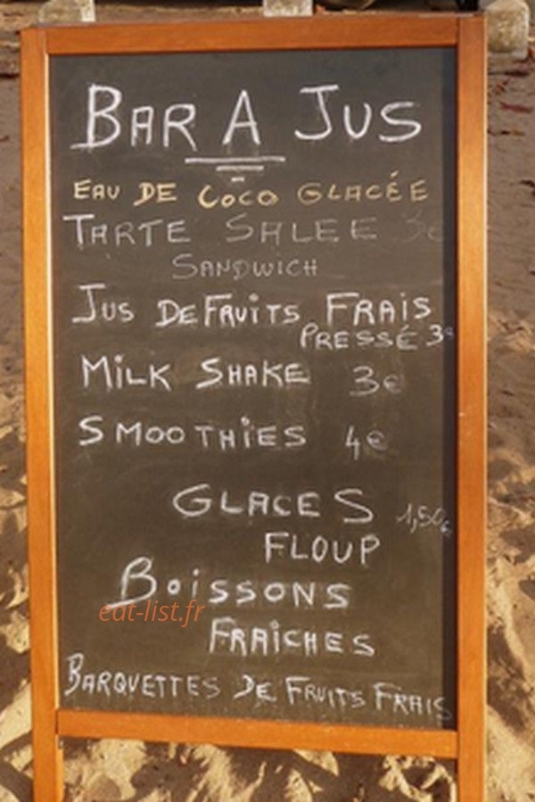 Breizhilienne bar a jus — carte page 1