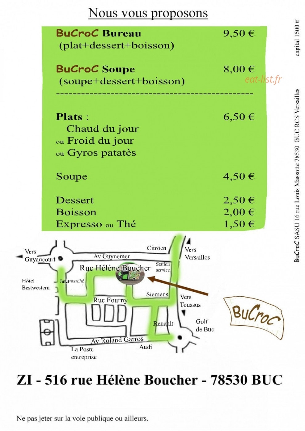 Bucroc — carte page 1