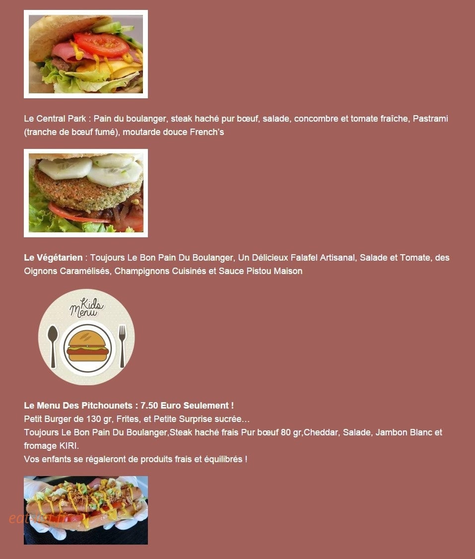 Burger et Compagnie hyères — carte page 3