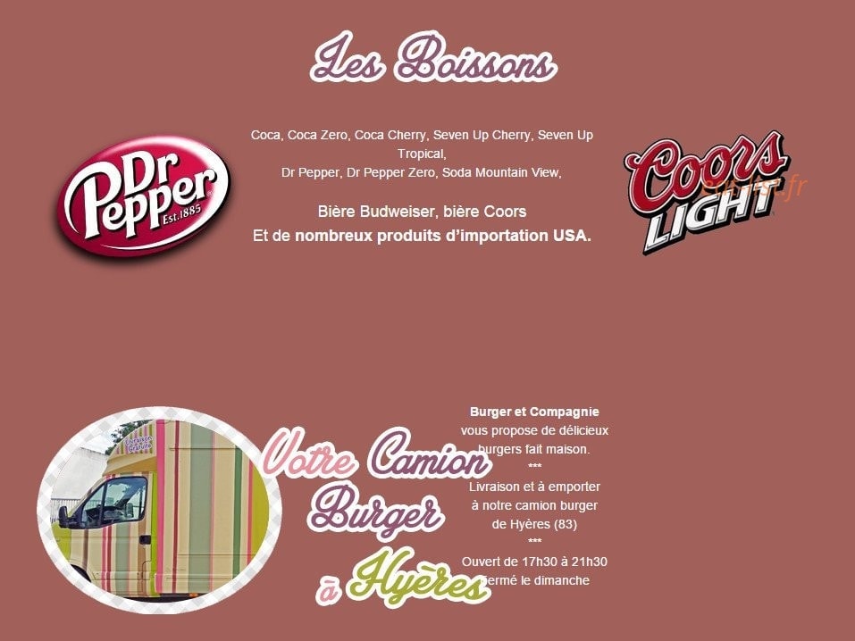 Burger et Compagnie hyères — carte page 5