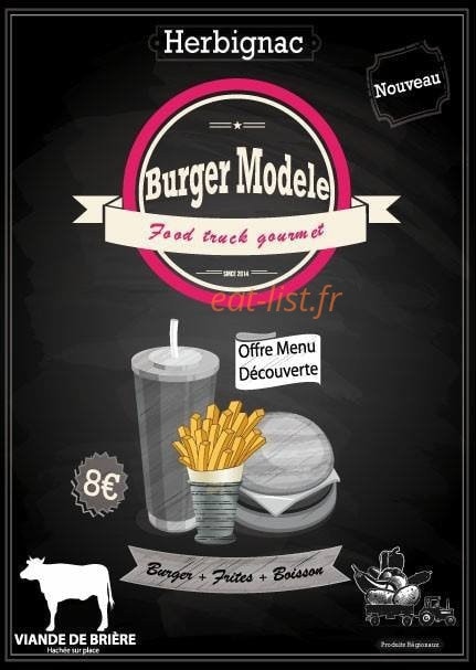 Burger Modele — carte page 1