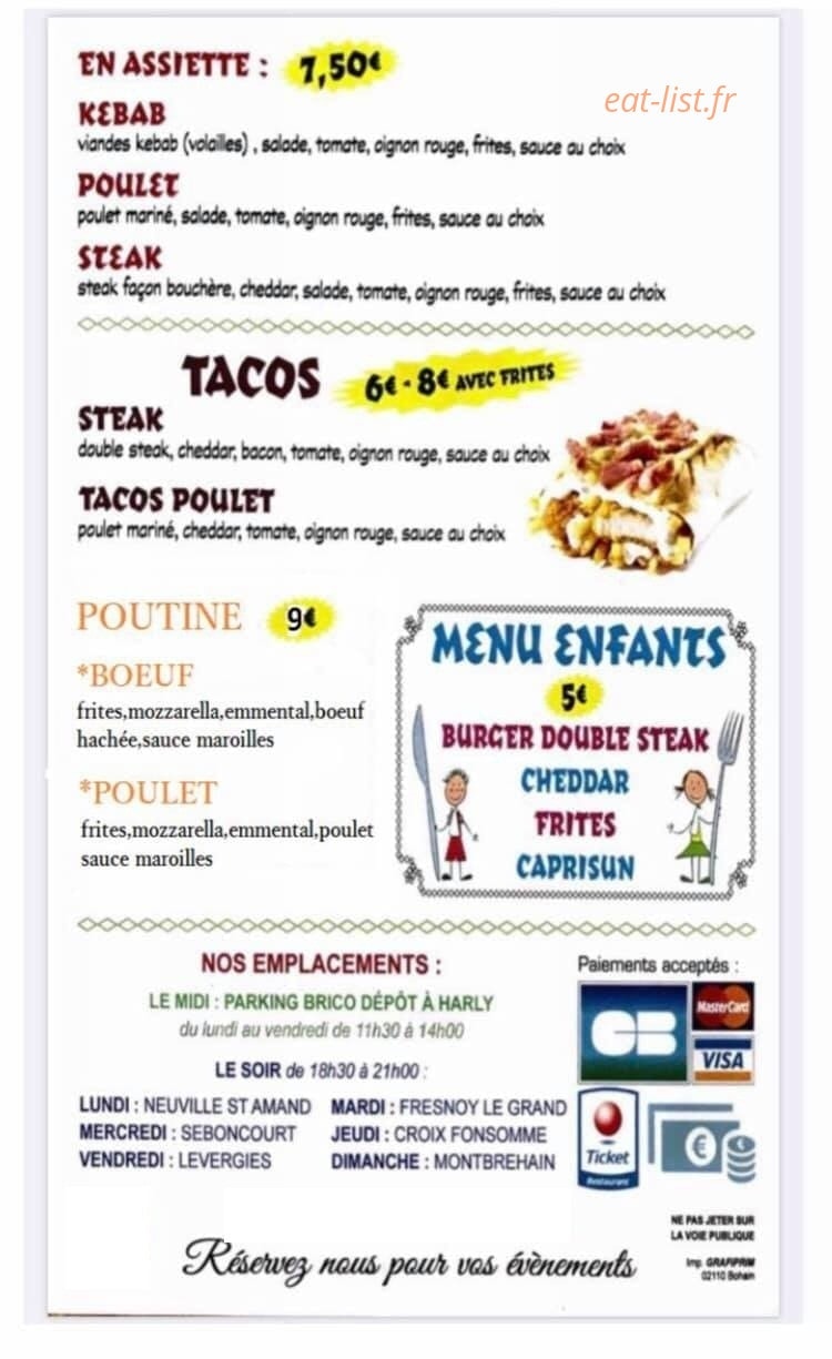 Burger Street — carte page 2
