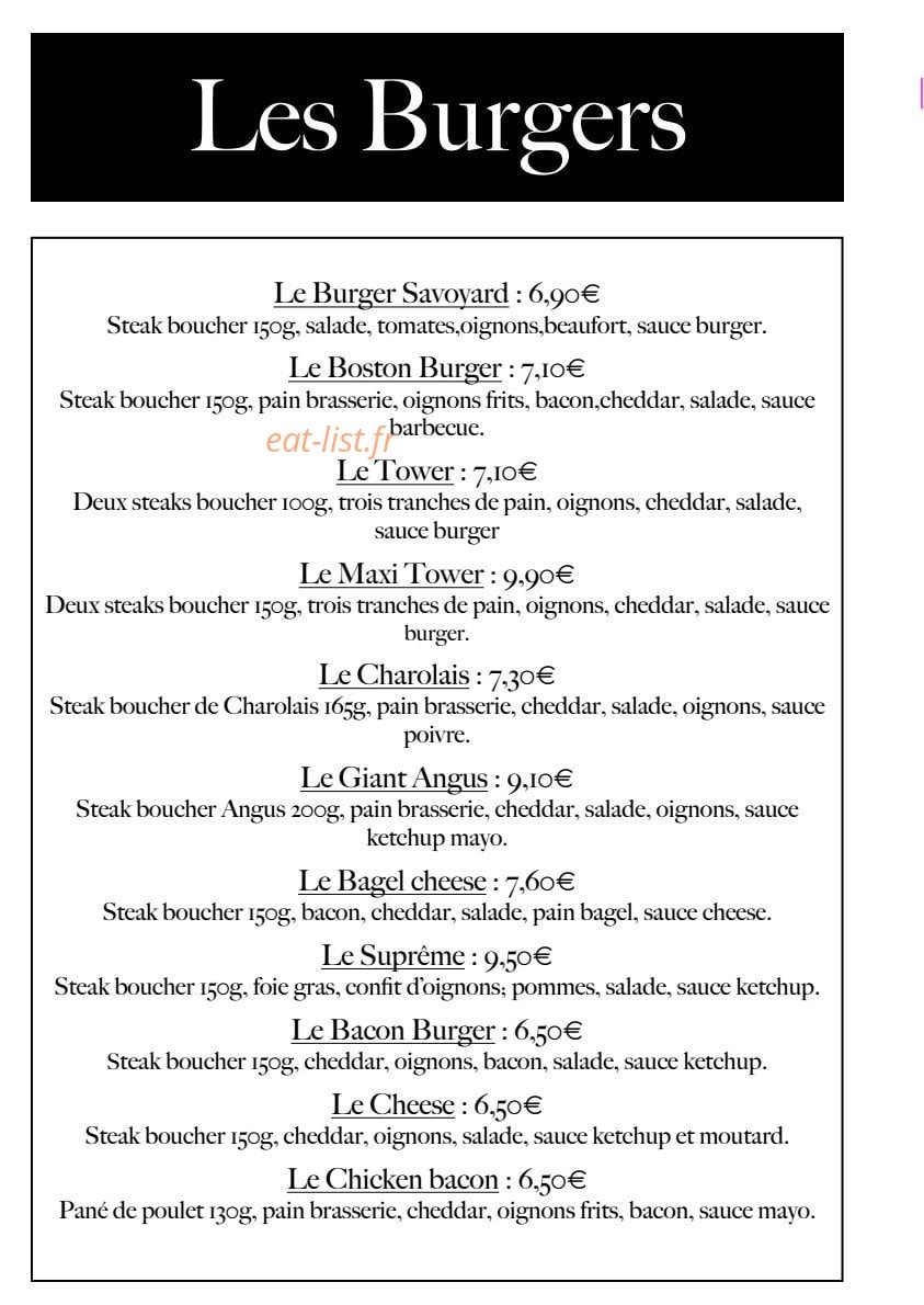 Burger Truck — carte page 2