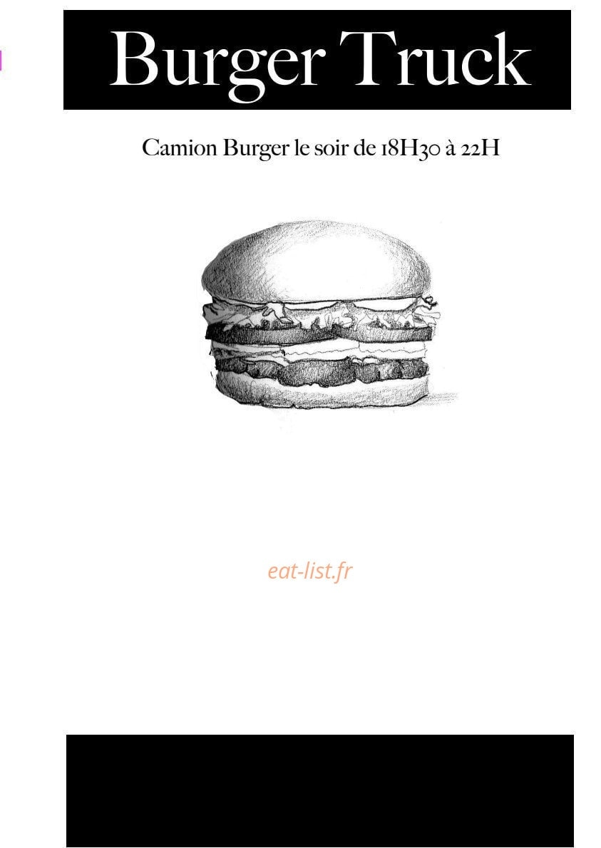 Burger Truck — carte page 1