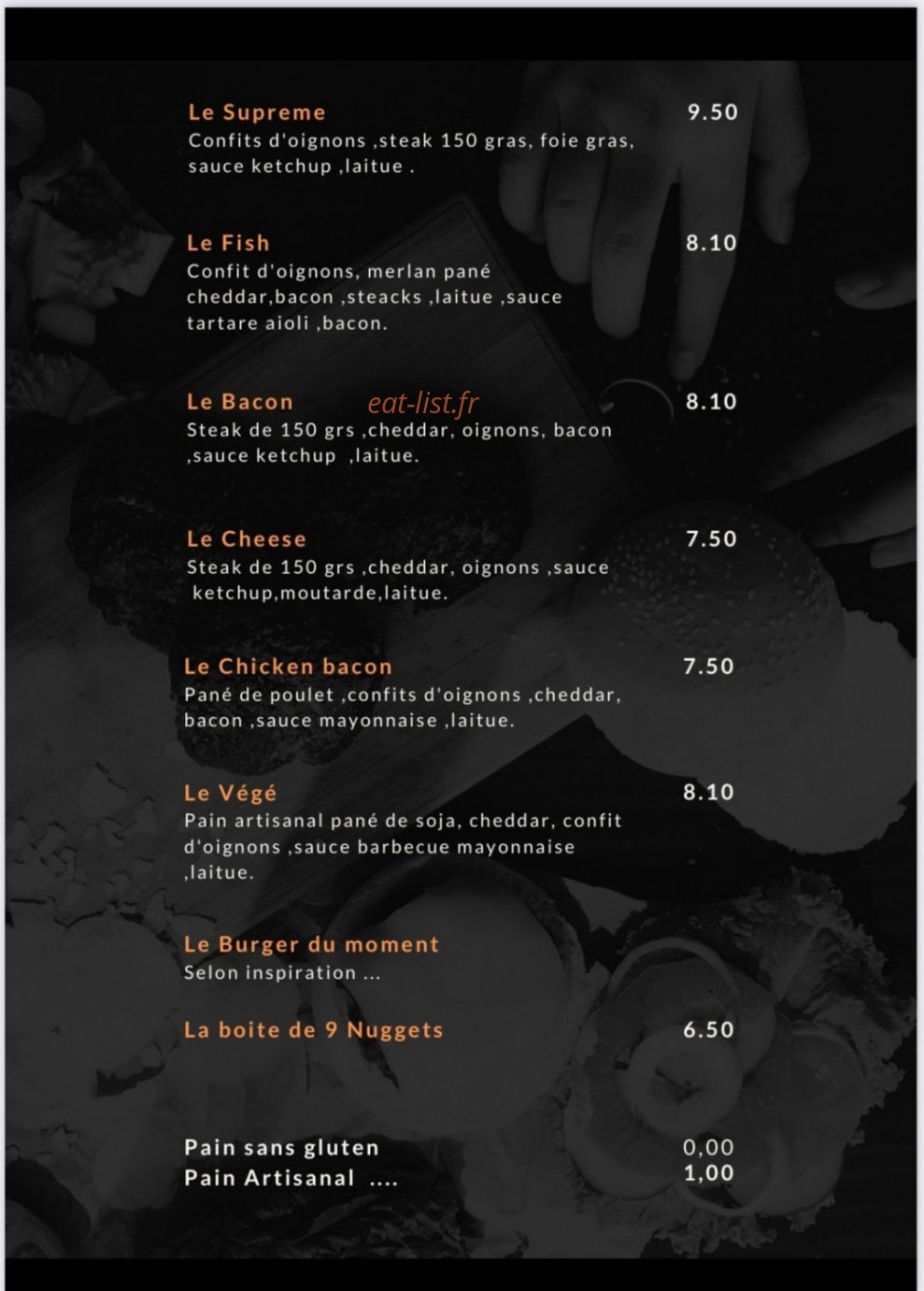 Burger Truck — carte page 2