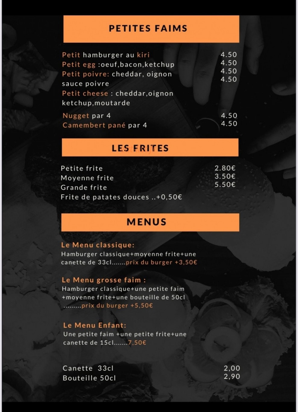 Burger Truck — carte page 3