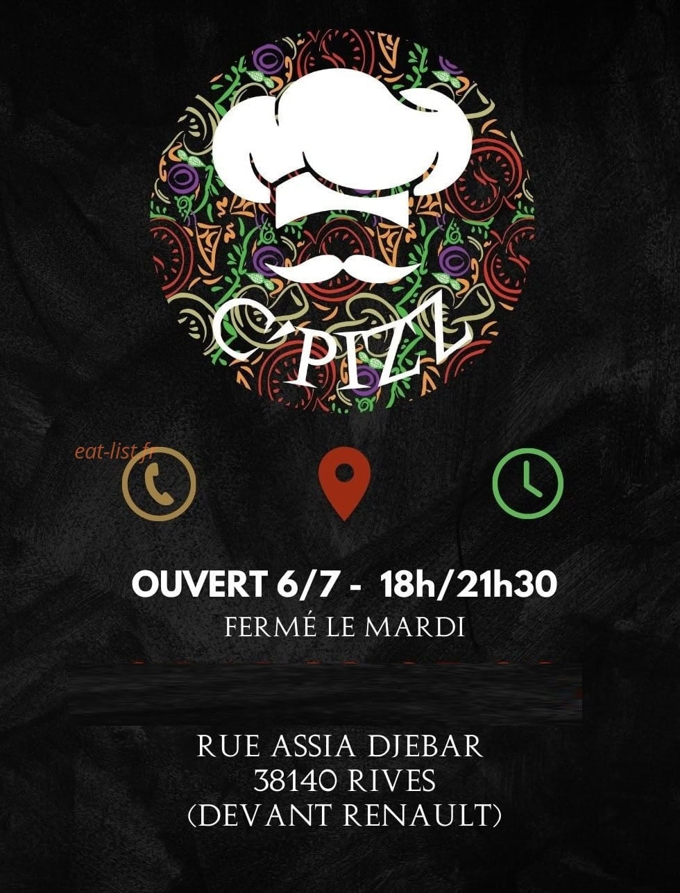 C'Pizz — carte page 1
