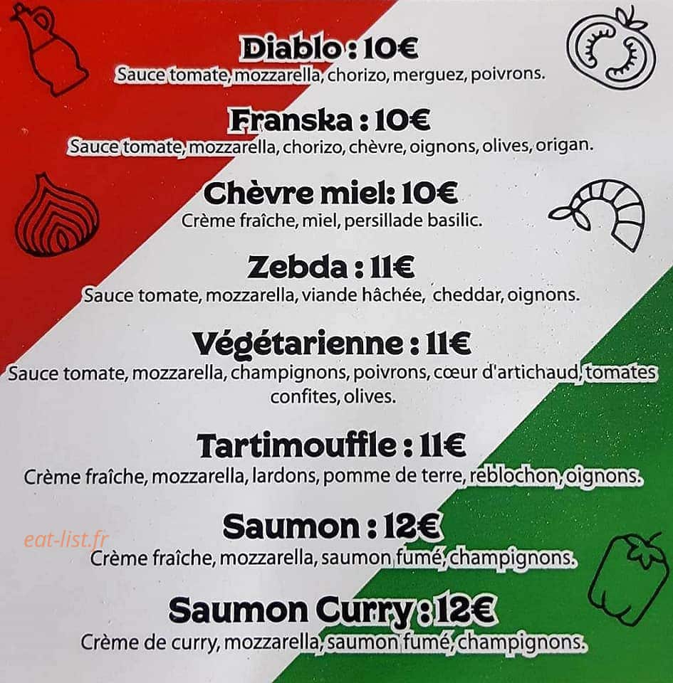 Cabana pizza — carte page 3