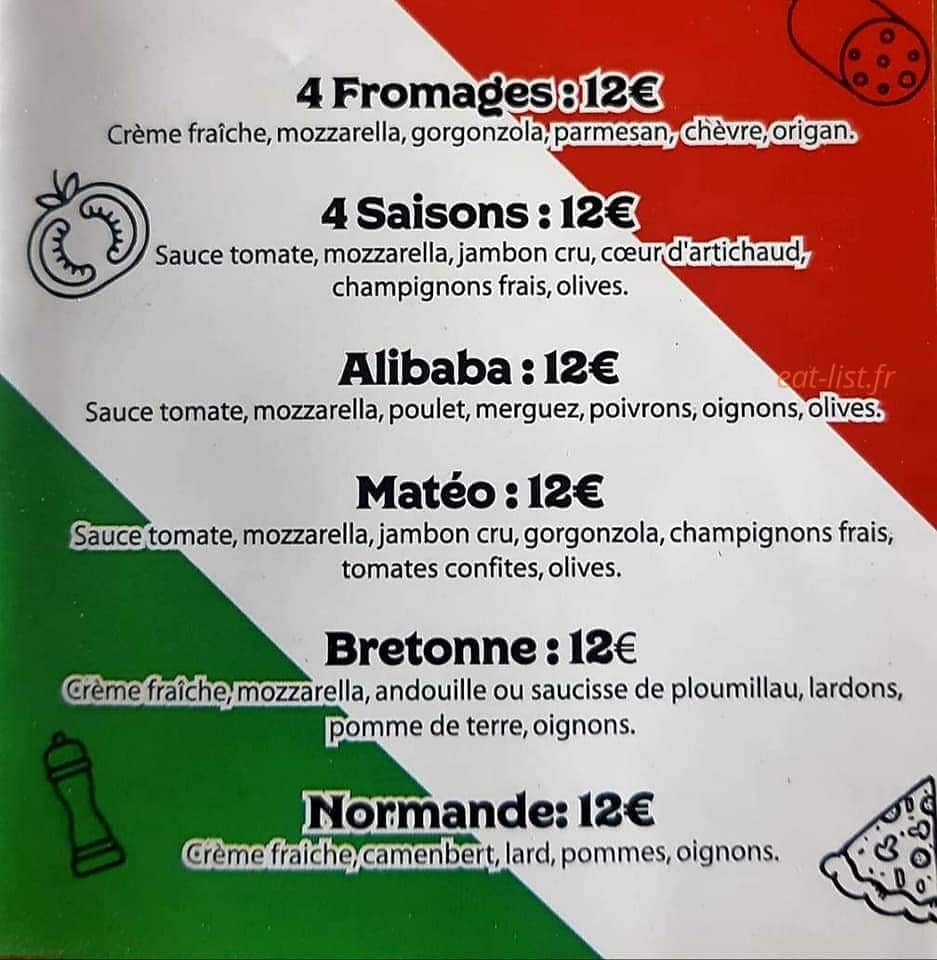 Cabana pizza — carte page 4