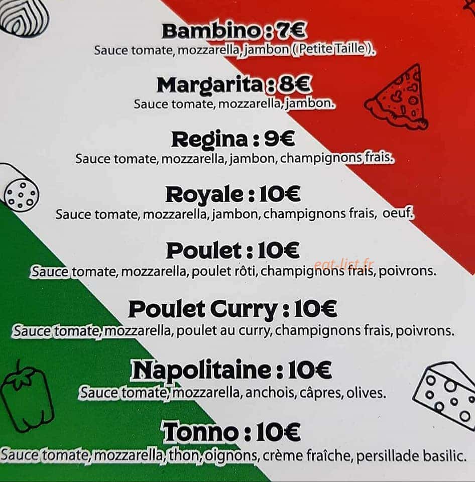Cabana pizza — carte page 2