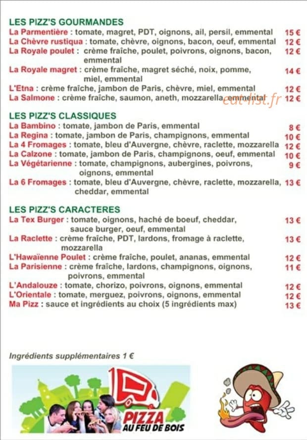 Camion à Pizz — carte page 2