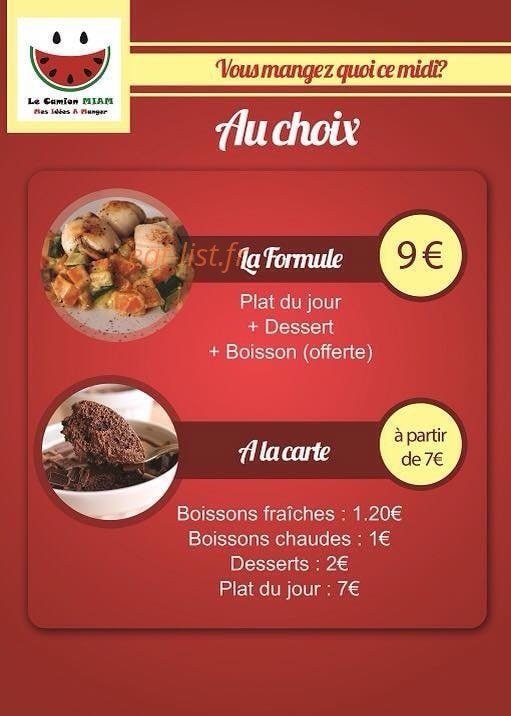 Camion Miam — carte page 1