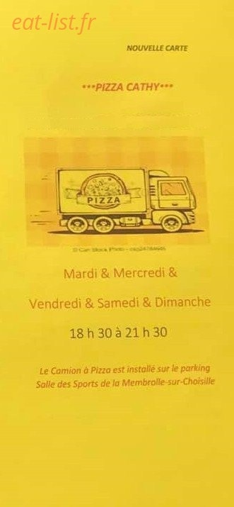 Camion Pizza — carte page 1