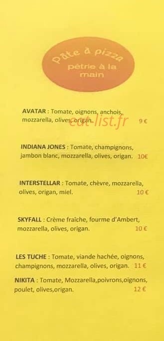 Camion Pizza — carte page 3
