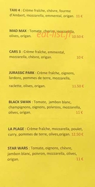 Camion Pizza — carte page 4