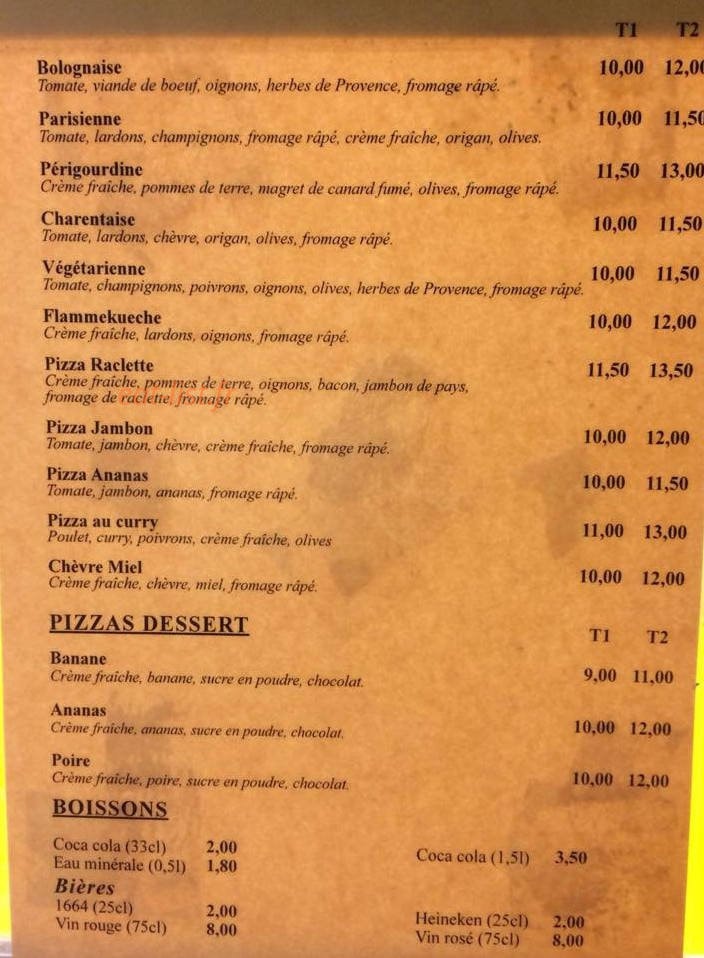 Camion Pizza — carte page 6