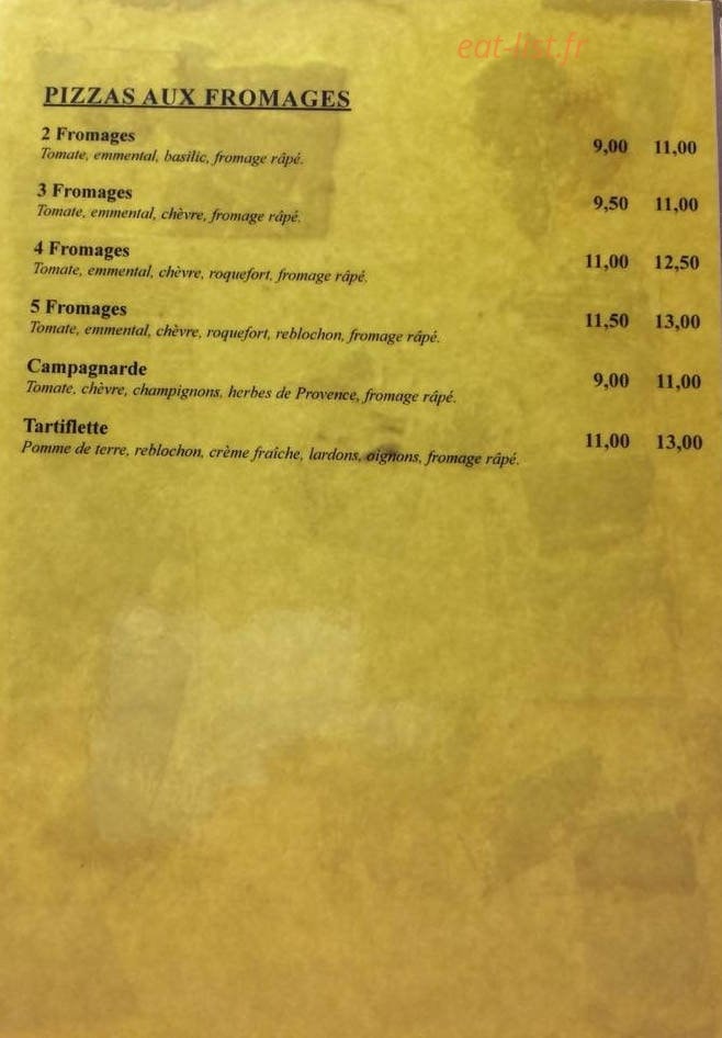 Camion Pizza — carte page 4