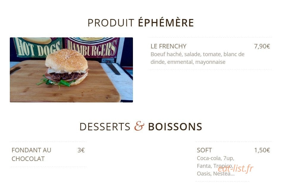 Cantine Street — carte page 2