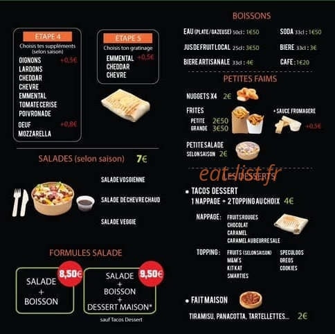 Cap'Tacos — carte page 2