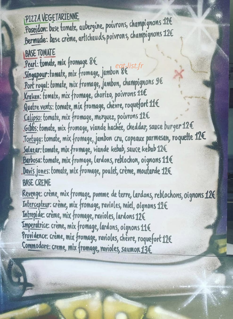 Cap'tain Pizz héritage — carte page 1