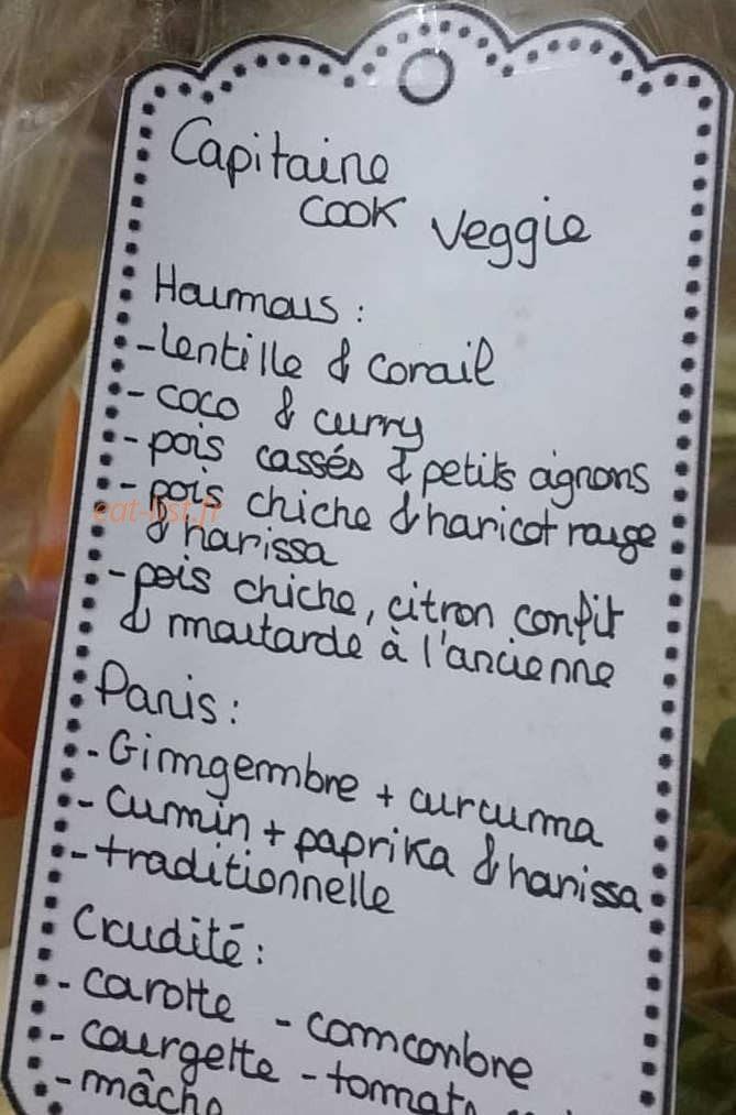 Capitaine Cook Veggie — carte page 2