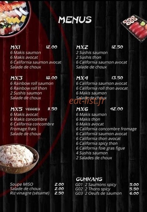 Capt'n Sushi — carte page 2