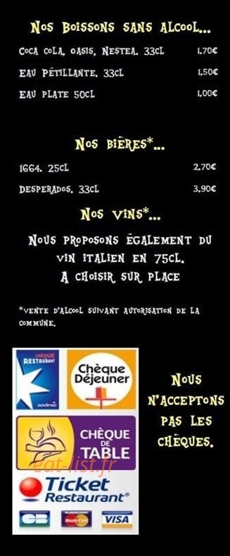 Cara'Pizz — carte page 5