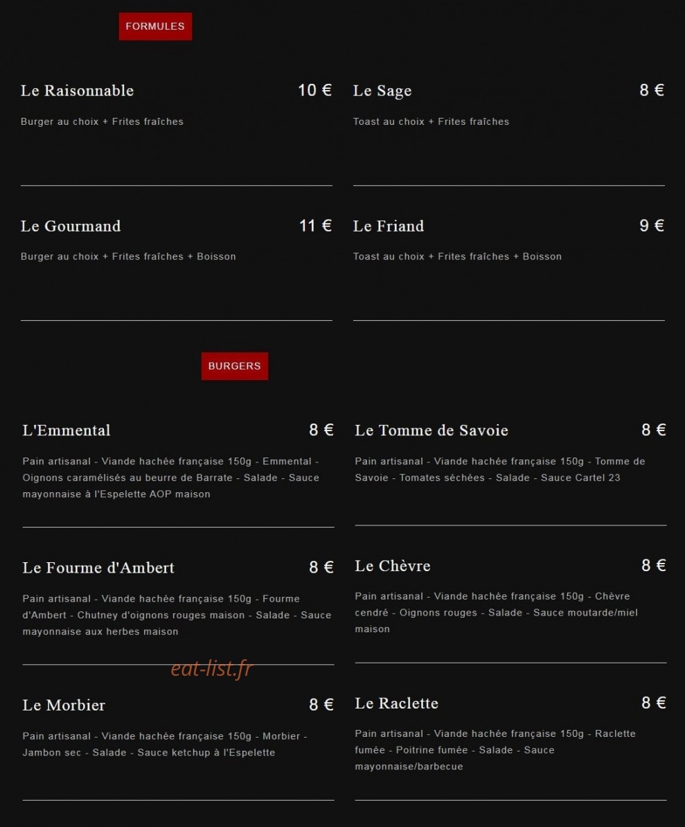 Cartel 23 — carte page 1