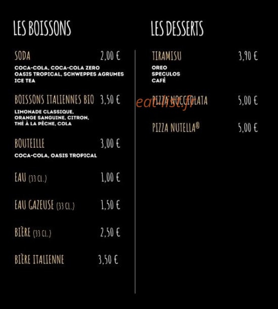Casa Di Pizza — carte page 2