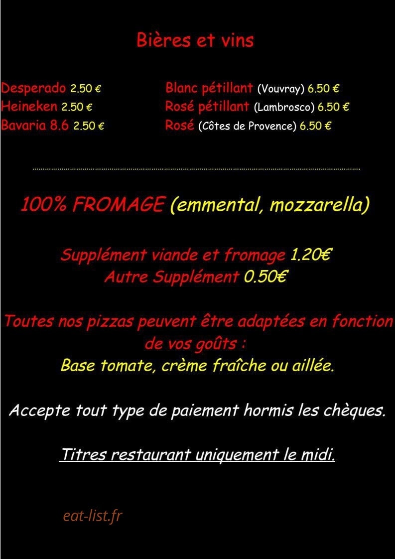 Cataluña Pizz' — carte page 4