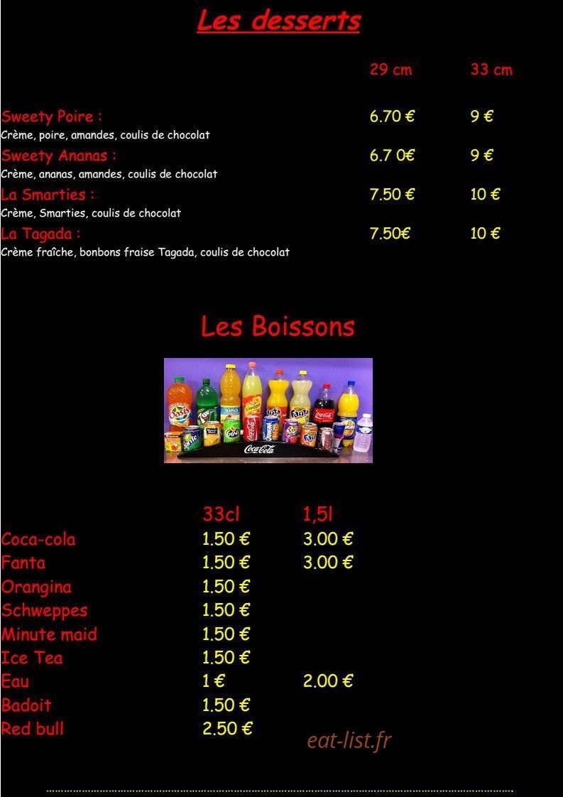 Cataluña Pizz' — carte page 3