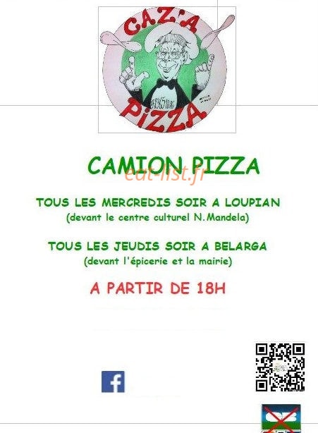 Caz'a Pizza — carte page 1