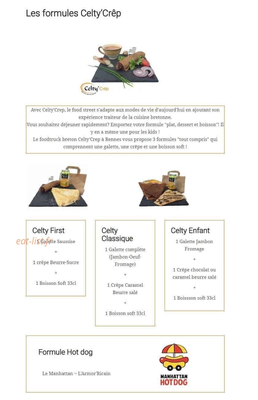 Celty'Crêp — carte page 5