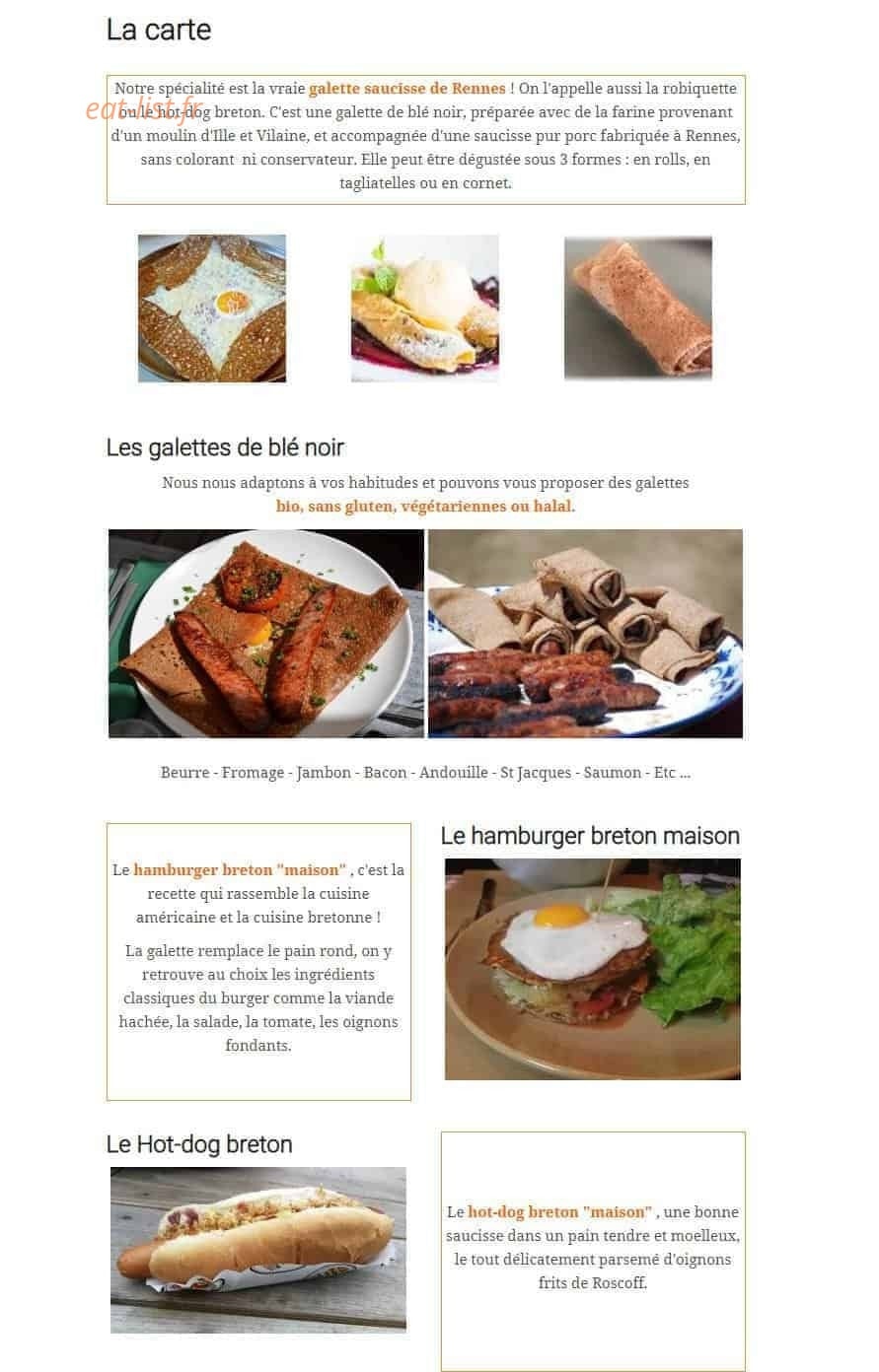 Celty'Crêp — carte page 1