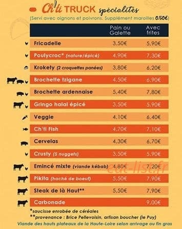 Ch'ti Truck — carte page 2