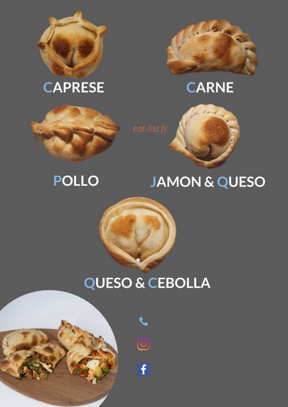 Che'Empanadas — carte page 1